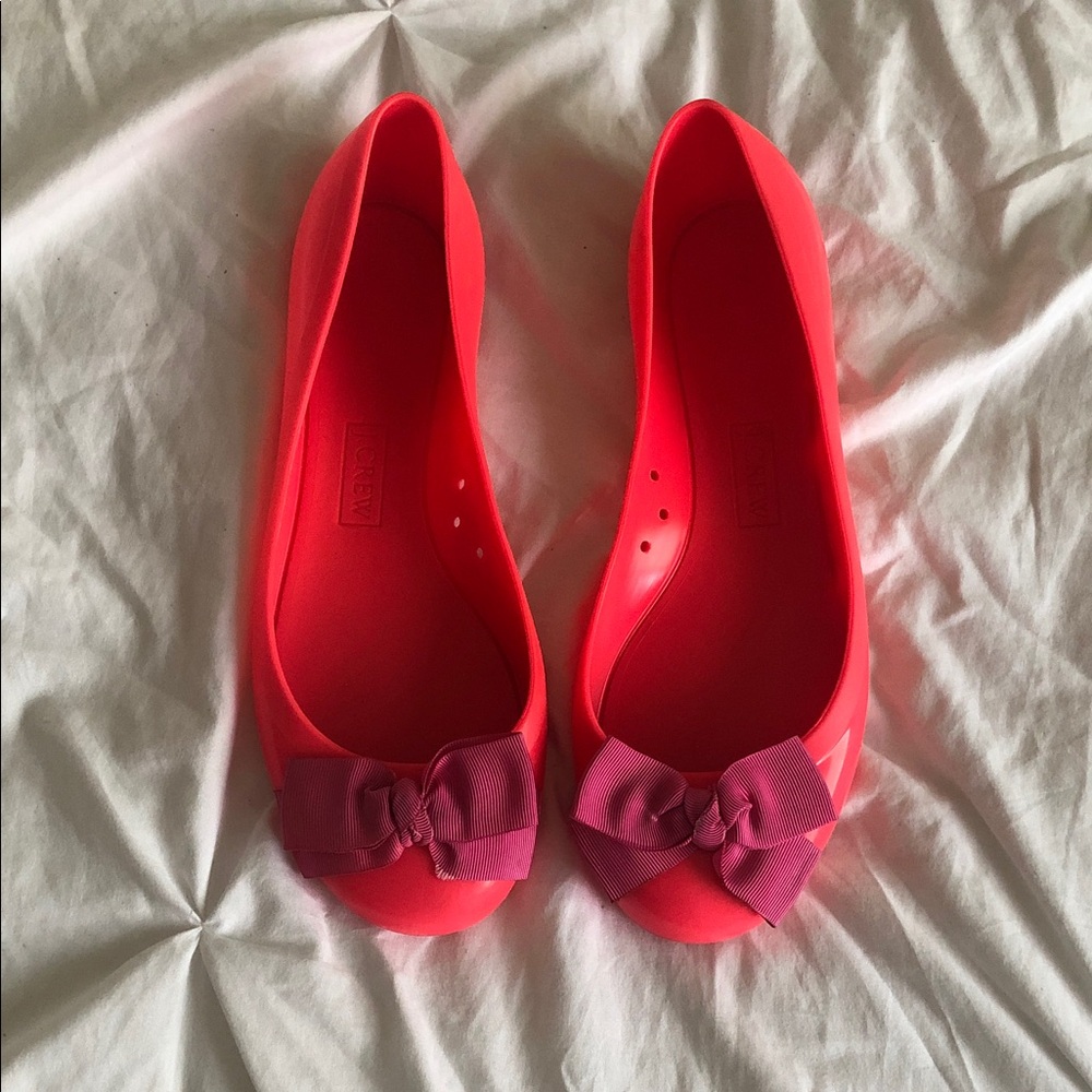 Vintage J.Crew Neon Pink Rainy Day Flats